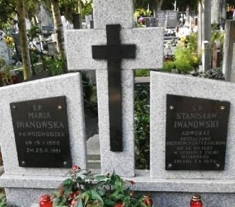 Grób Marii i Stanisława Iwanowskich, Gdańsk Oliwa